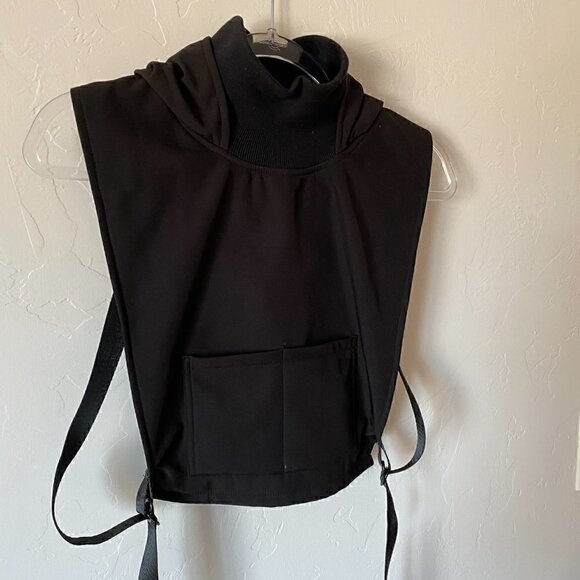 Mercy House Fleece Lined Hood Vest Backless Strappy - Picture 2 of 7